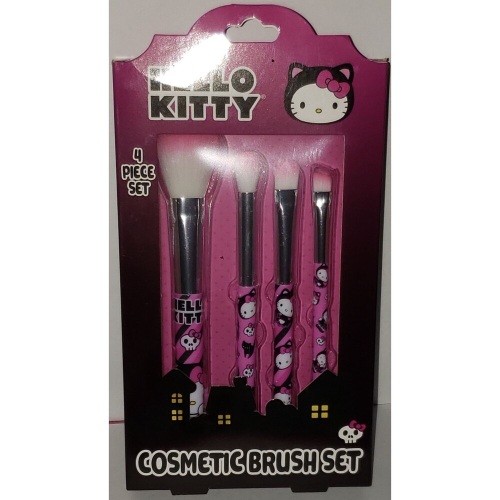 Hello Kitty 4 Piece Cosmetic Brush Set Halloween Limited Edition